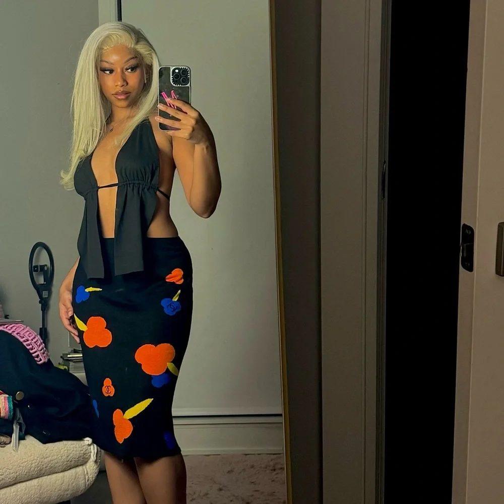 Chanel Vintage Y2K Pencil Skirt 🍊